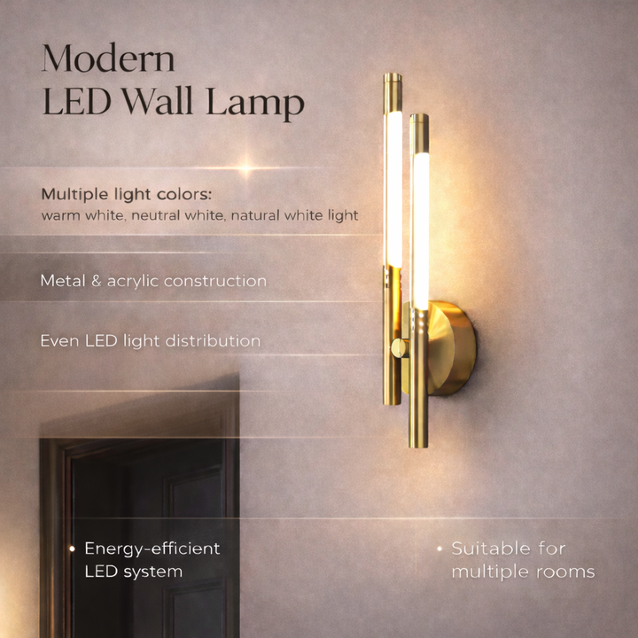 Wall Light LED Modern Metal Acrylic Indoor Sconce