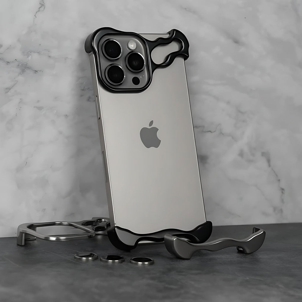 Phone Case Slim Titanium Alloy Protective Magnetic Cover