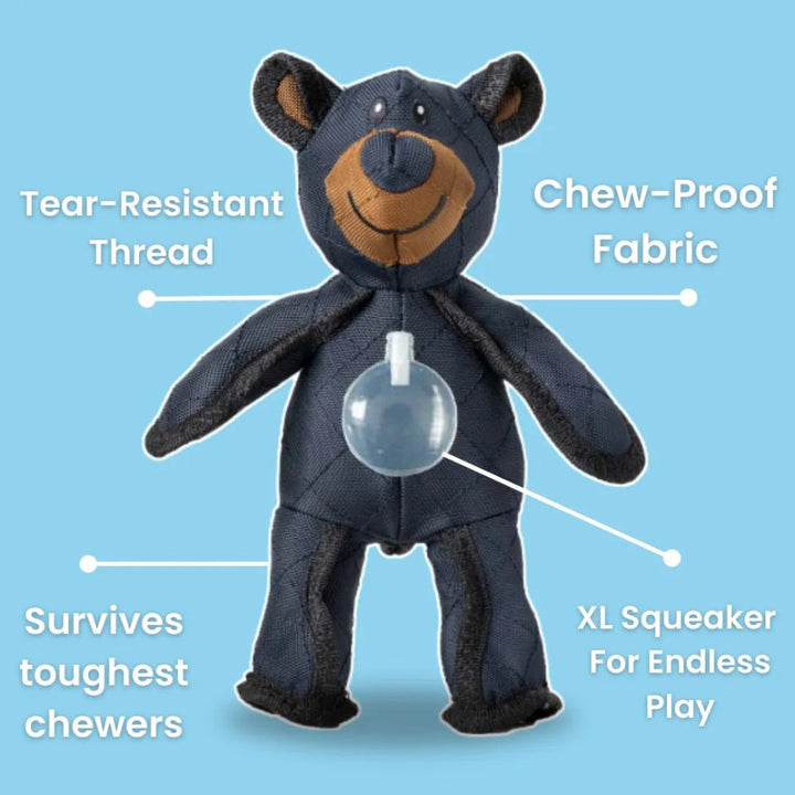 Dog Chew Toy Durable Plush Bear Shape Play Accessory
