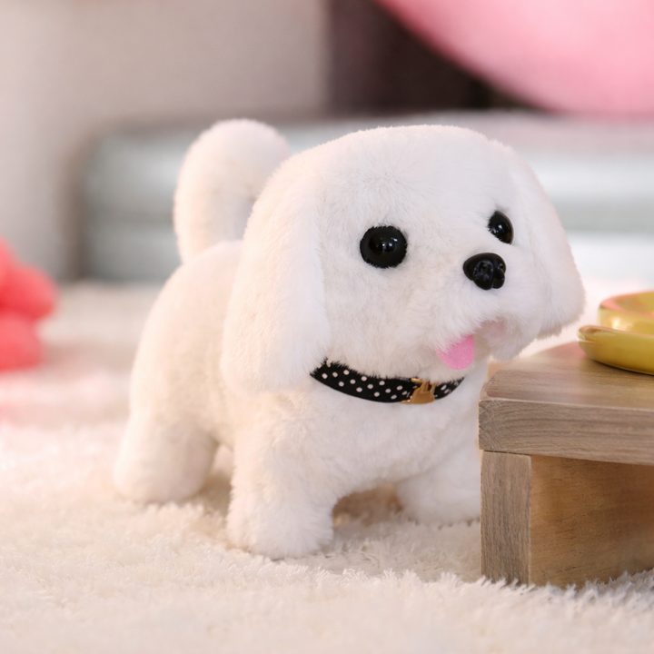 Robot Dog Interactive Plush Puppy Toy Walking Barking Tail Wagging
