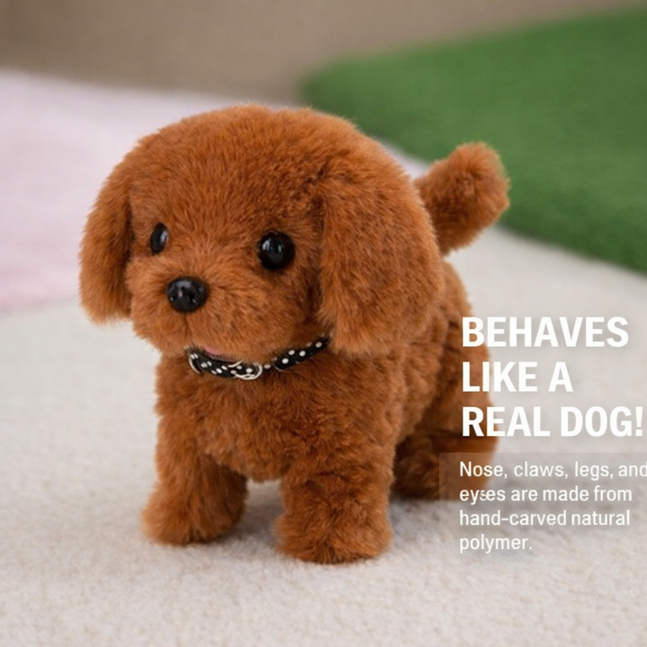 Robot Dog Interactive Plush Puppy Toy Walking Barking Tail Wagging