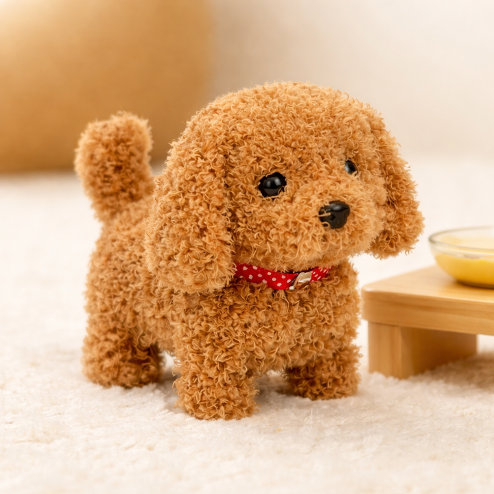 Robot Dog Interactive Plush Puppy Toy Walking Barking Tail Wagging
