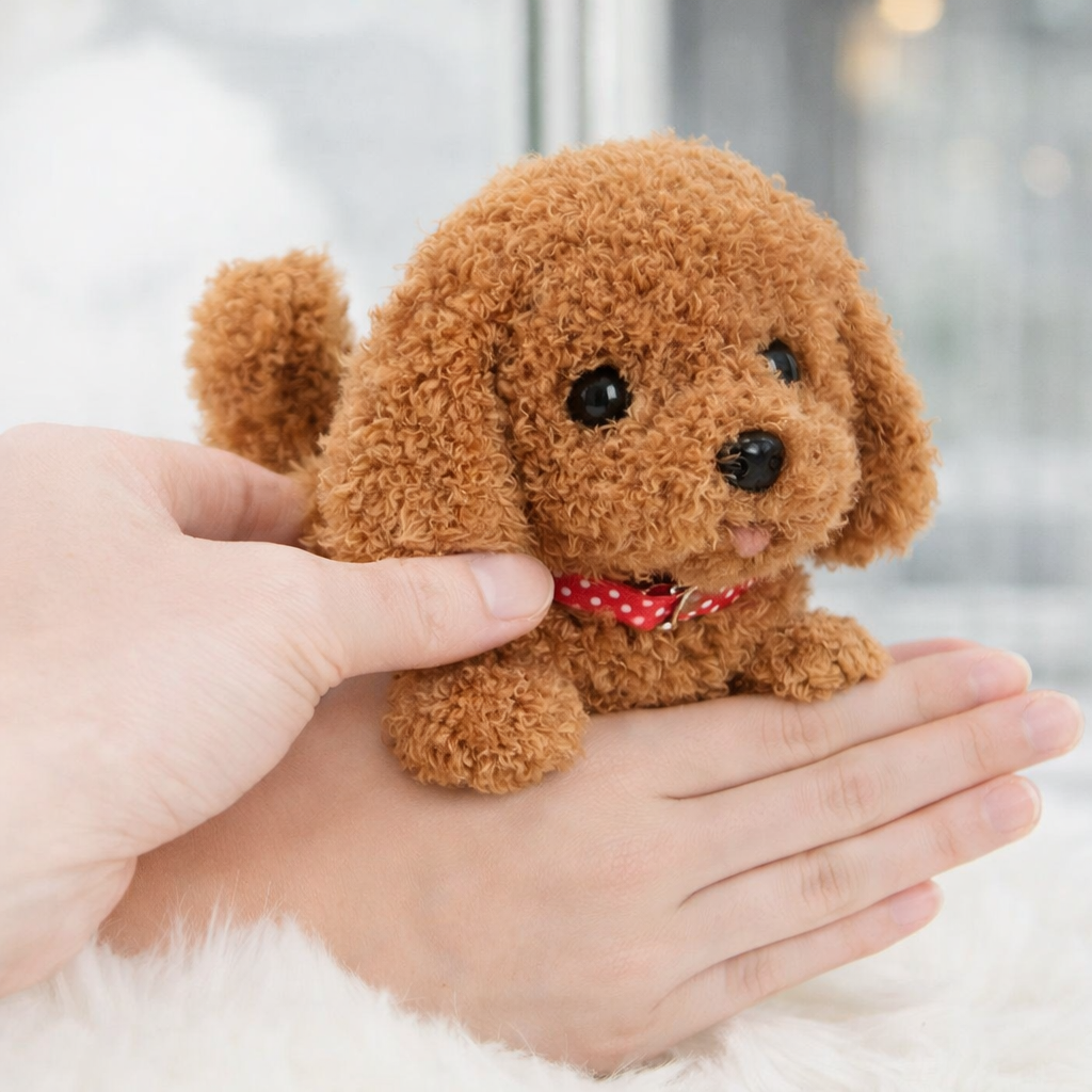 Robot Dog Interactive Plush Puppy Toy Walking Barking Tail Wagging