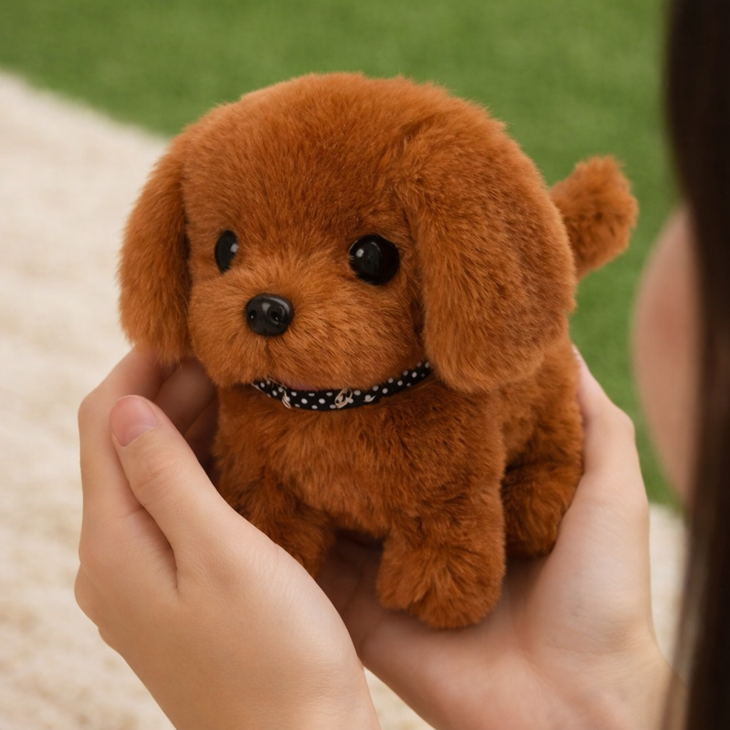 Robot Dog Interactive Plush Puppy Toy Walking Barking Tail Wagging