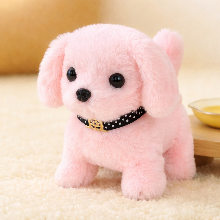 Robot Dog Interactive Plush Puppy Toy Walking Barking Tail Wagging