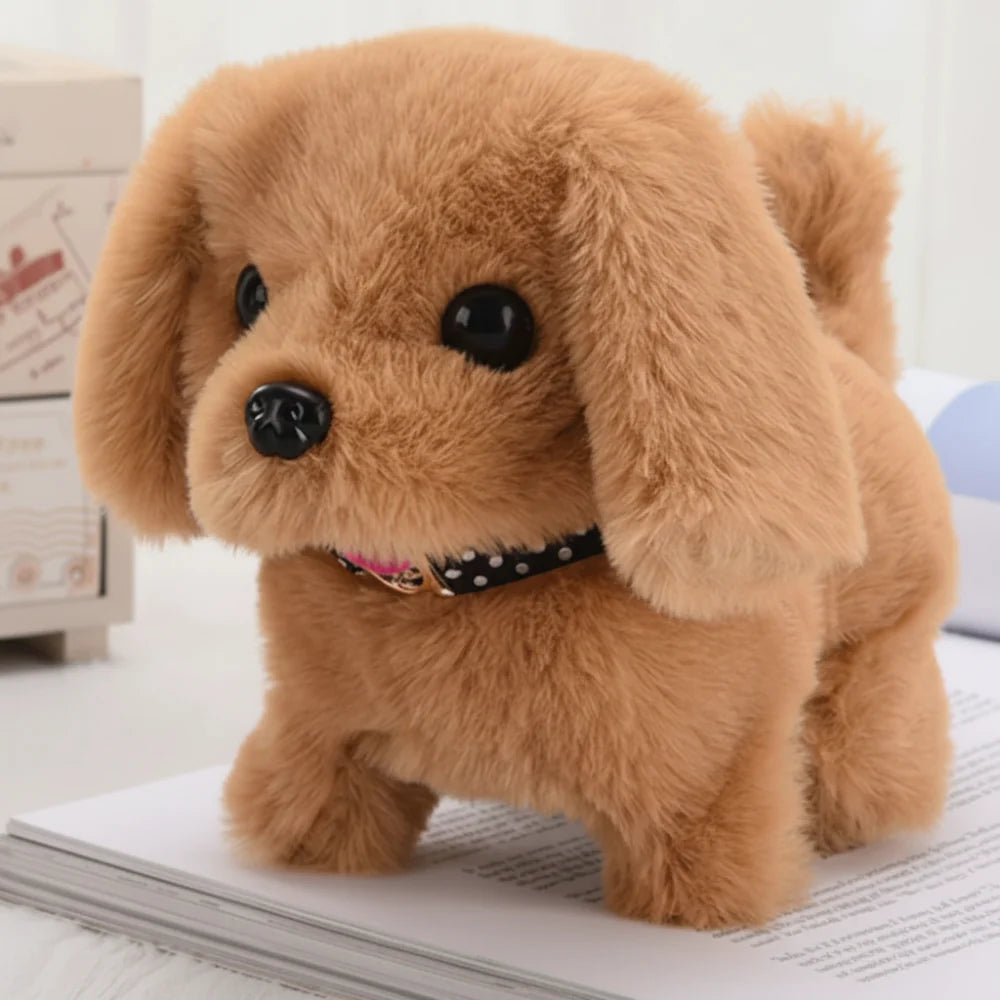 Interactive Dog Toy Plush Puppy Walking Barking Actions