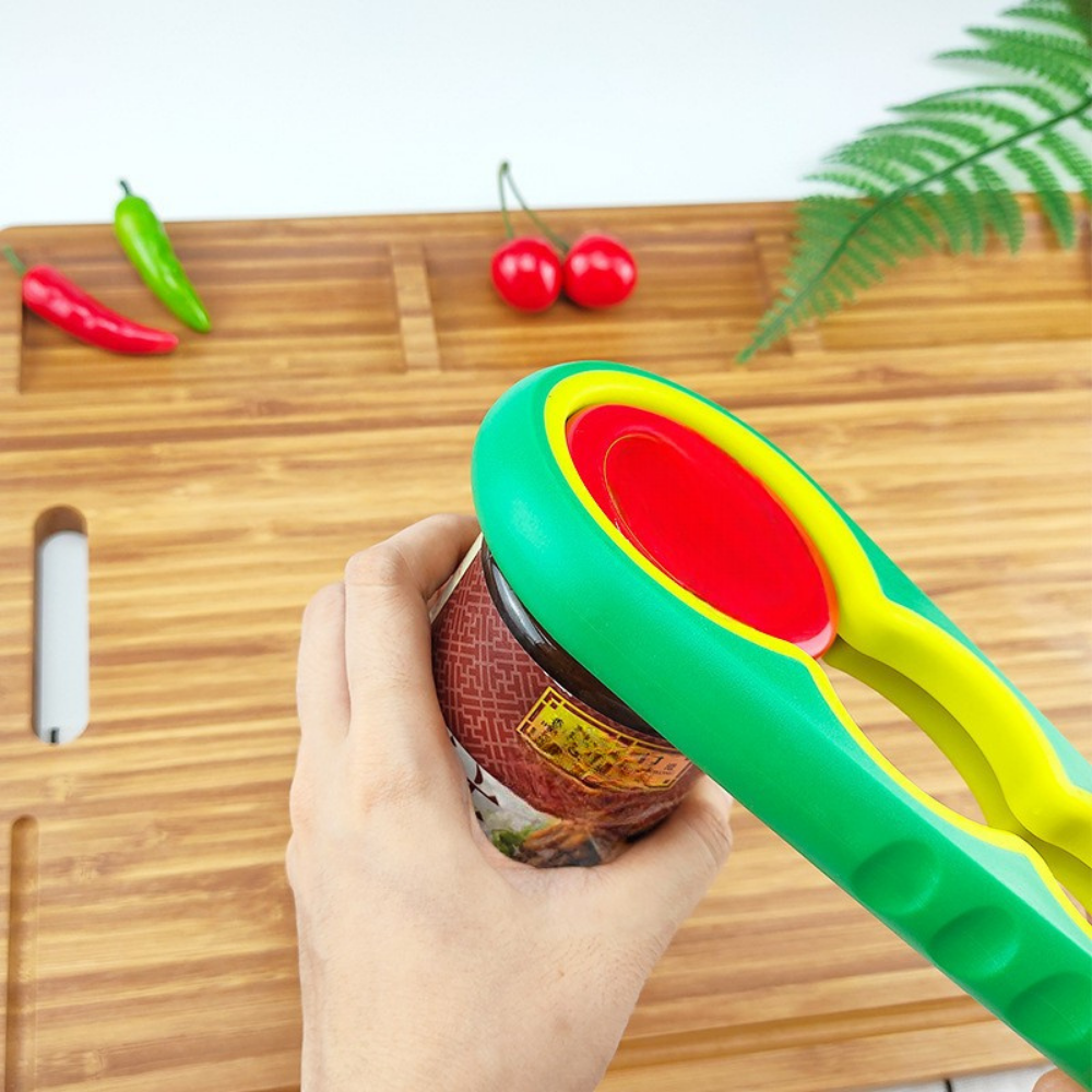 Jar Opener Multi Function Rubber Grip Lid Bottle Opener Tool