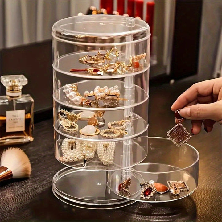 Jewellery Organizer Storage Box Mothers Day Gift Rotating Display Case