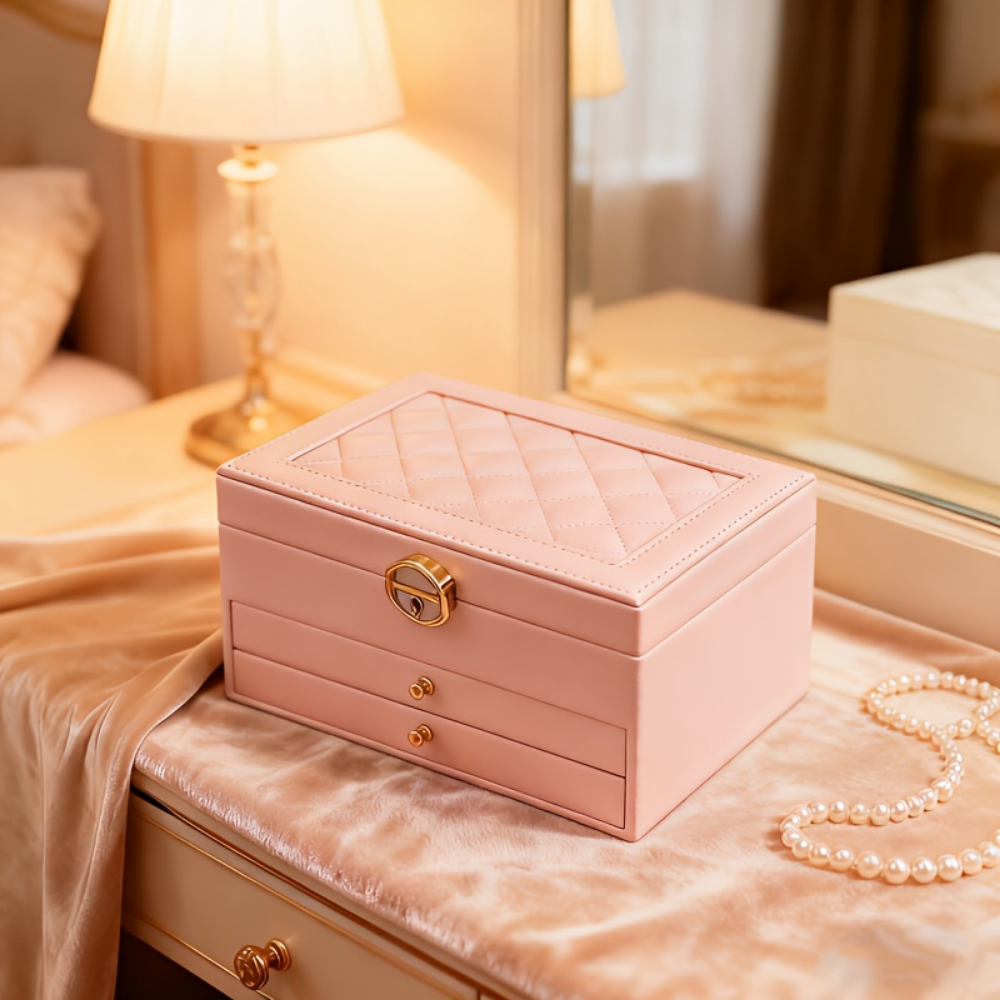 Jewellery Box Organizer Mothers Day Gift Lockable Storage Case