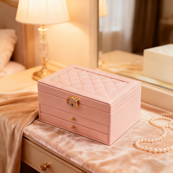 Jewellery Box Organizer Mothers Day Gift Lockable Storage Case