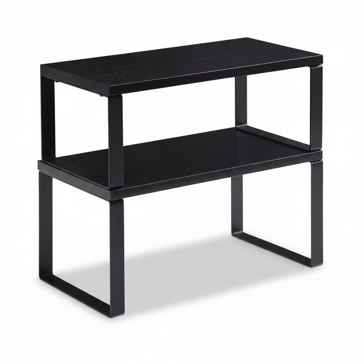 Shelf Organizer Stackable Metal Kitchen Cabinet Storage Racks