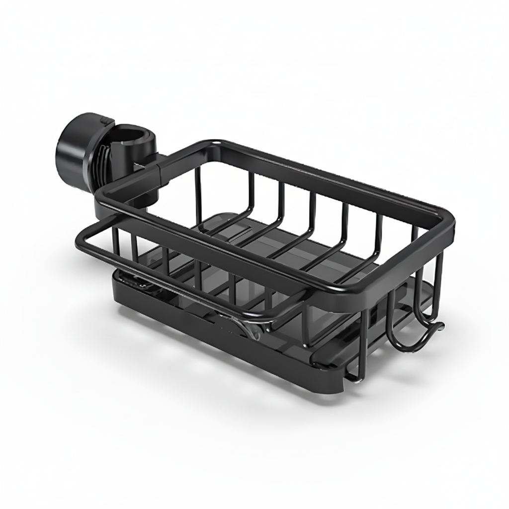 Kitchen Sink Organizer Aluminum Storage Basket Fast Drain Design