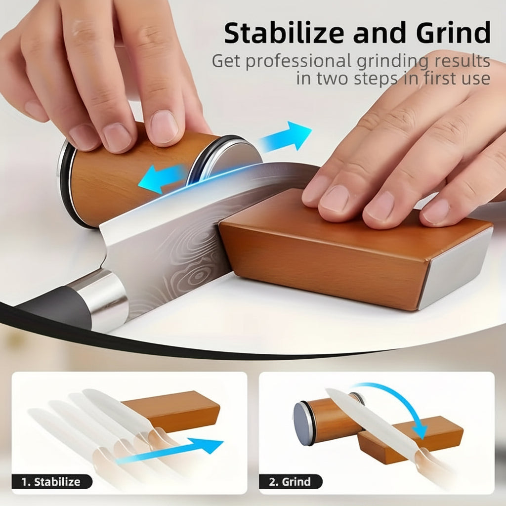Knife Sharpener Magnetic Angle Diamond Stone Set