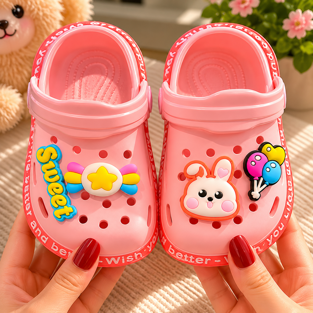 Kids Clogs Cartoon Slip On Garden Sandals Toddler Shoes