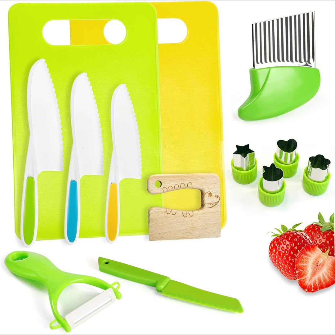 Kids Knife Set Toddler Cooking Utensils Kitchen Tools
