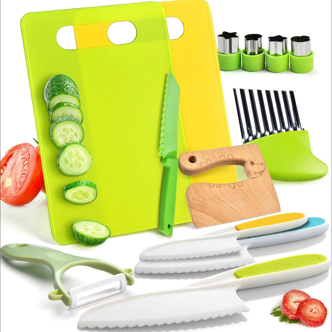 Kids Knife Set Toddler Cooking Utensils Kitchen Tools