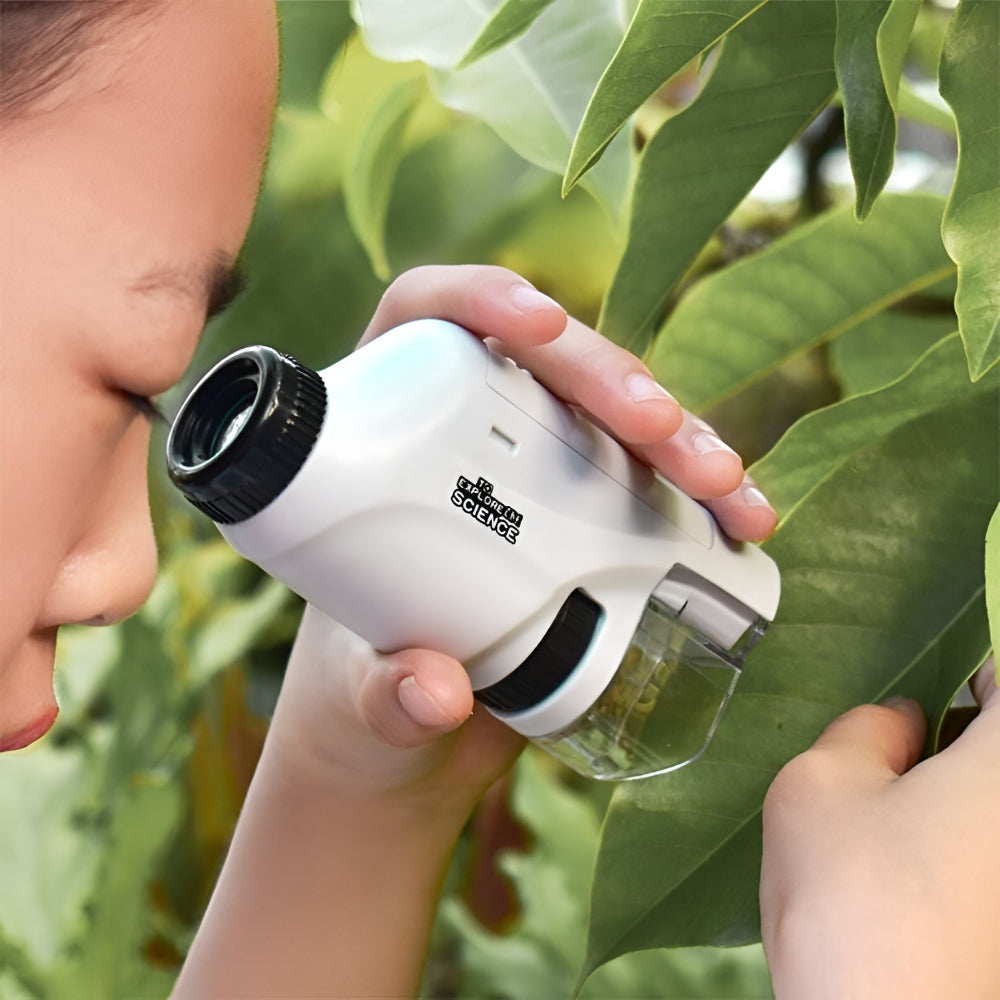 Kids Portable Microscope Handheld Pocket App-Compatible