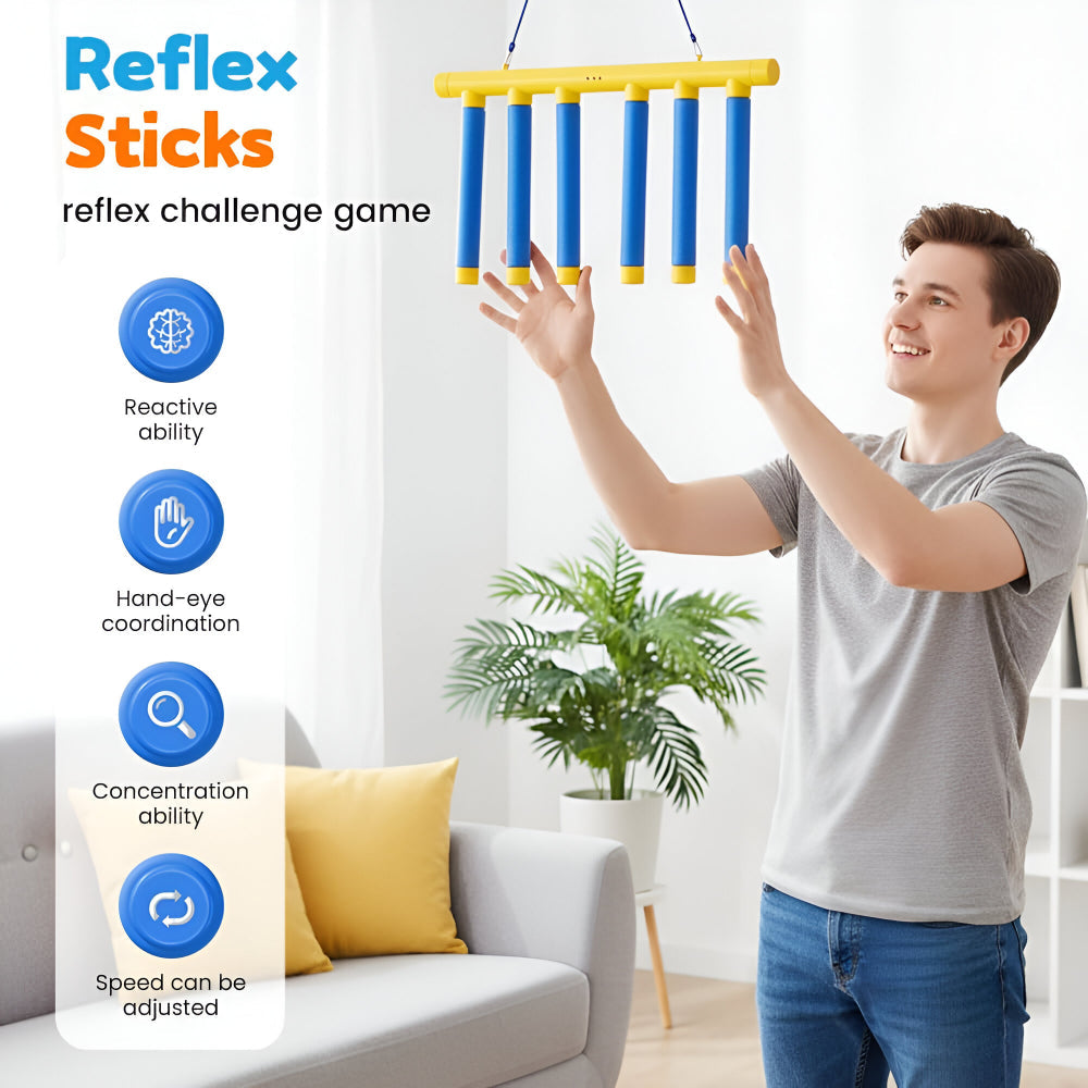 Reaction Game Kids Skill Training Falling Stick Toy