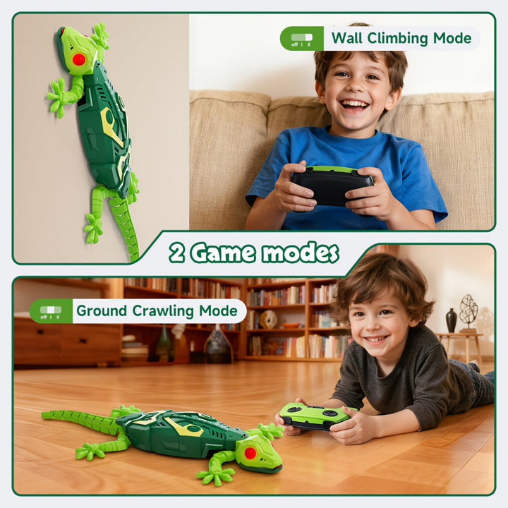Kids Toy Remote Control Lizard Wall Climbing Action Design