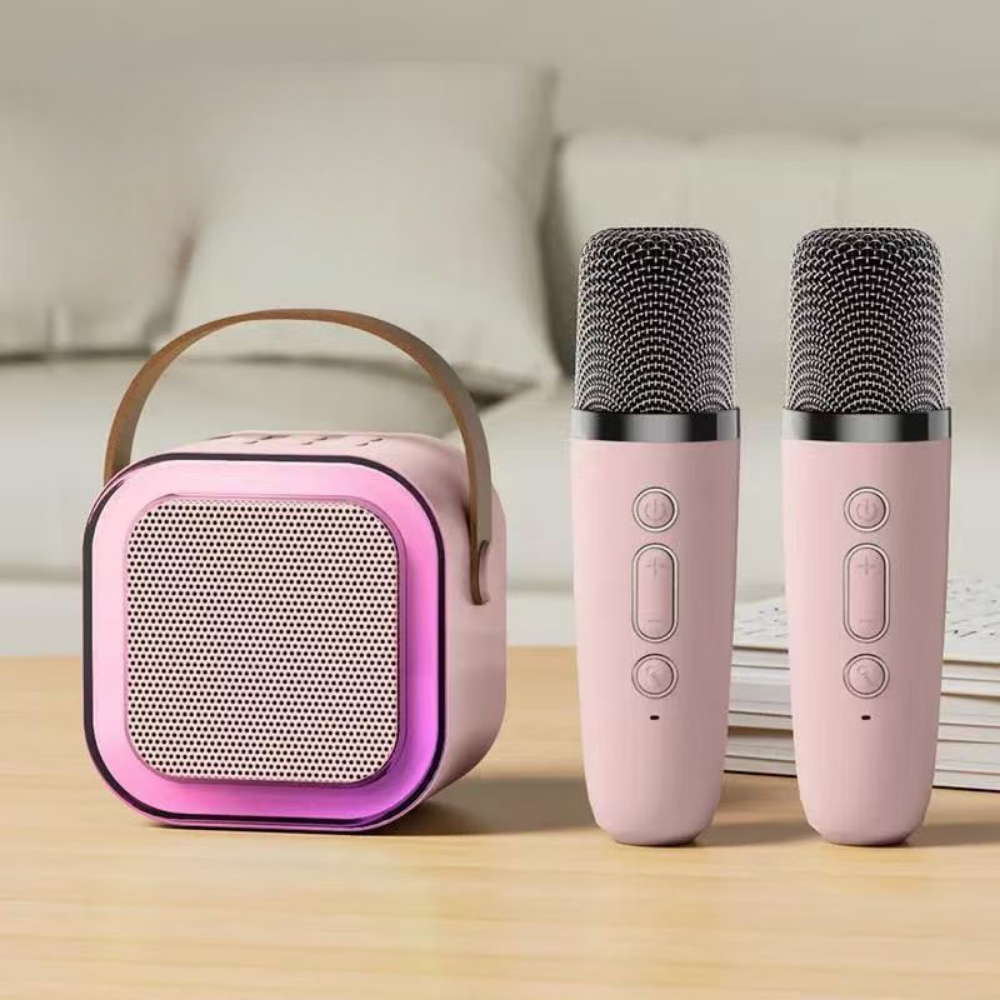 Kids Mini Karaoke Machine Bluetooth Speaker Wireless Microphone