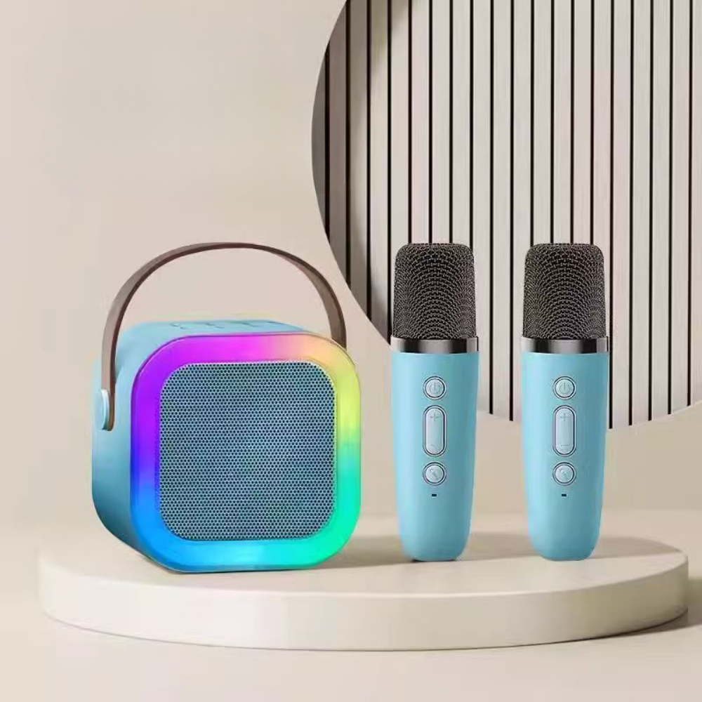 Kids Mini Karaoke Machine Bluetooth Speaker Wireless Microphone