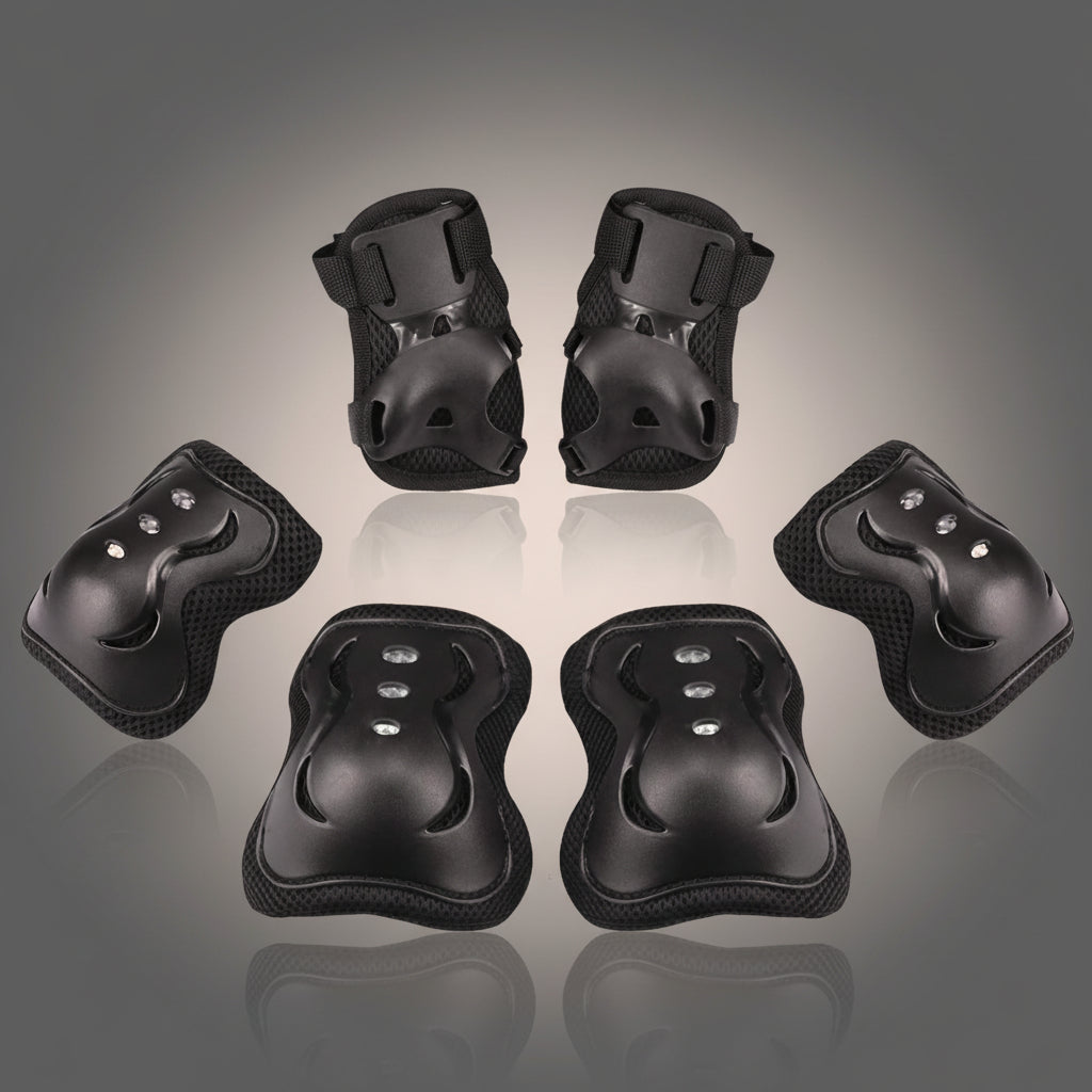 Kids Protective Gear Set Adjustable Knee Elbow Wrist Pads