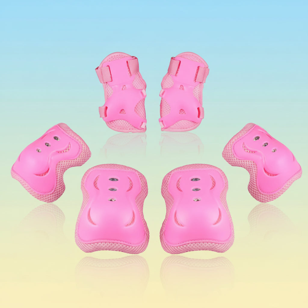 Kids Protective Gear Set Adjustable Knee Elbow Wrist Pads