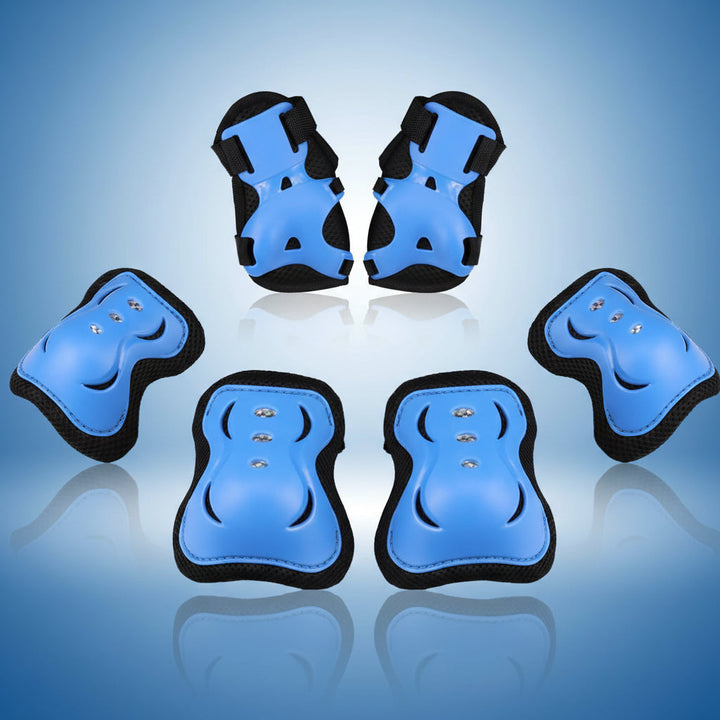 Kids Protective Gear Set Adjustable Knee Elbow Wrist Pads