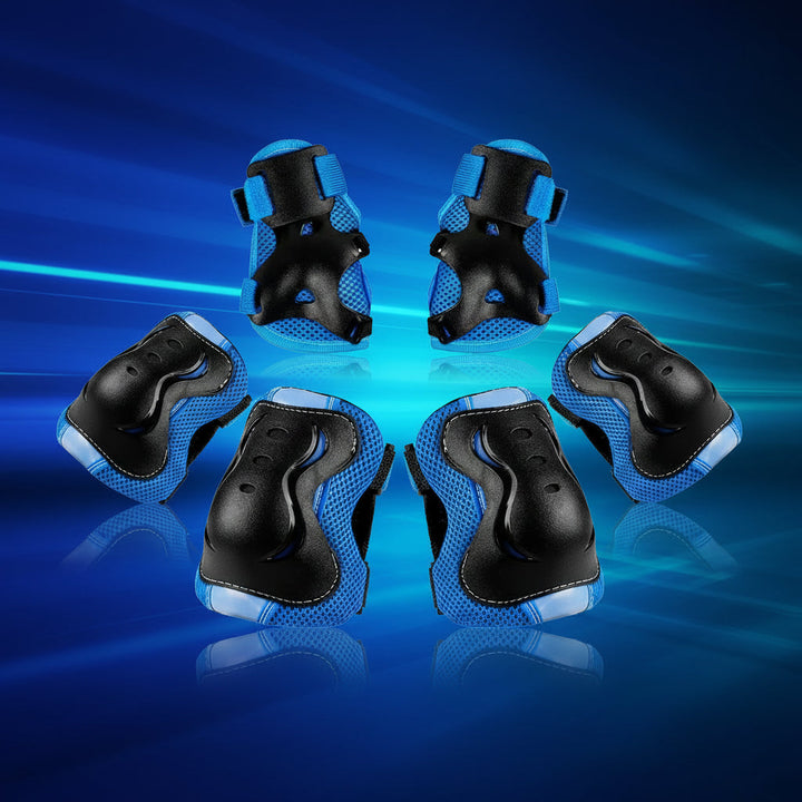 Kids Protective Gear Set Adjustable Knee Elbow Wrist Pads