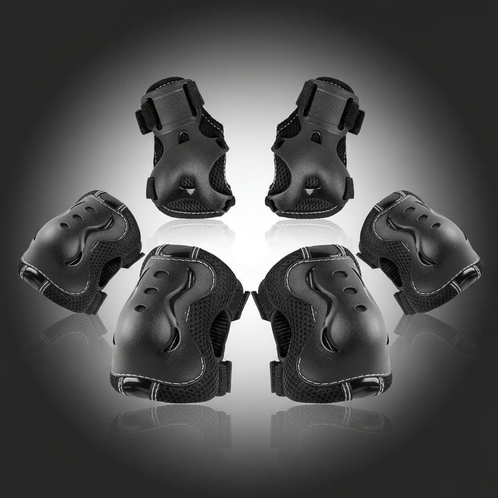 Kids Protective Gear Set Adjustable Knee Elbow Wrist Pads