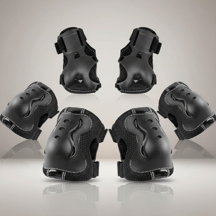 Kids Protective Gear Set Adjustable Knee Elbow Wrist Pads