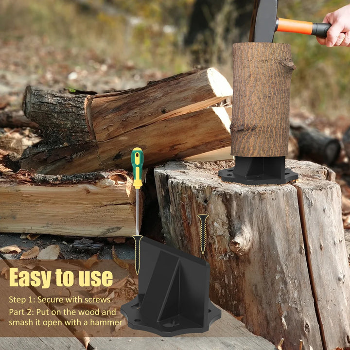KindlePro | Carbon Steel Log Splitter | Portable Tool with Cloth Bag