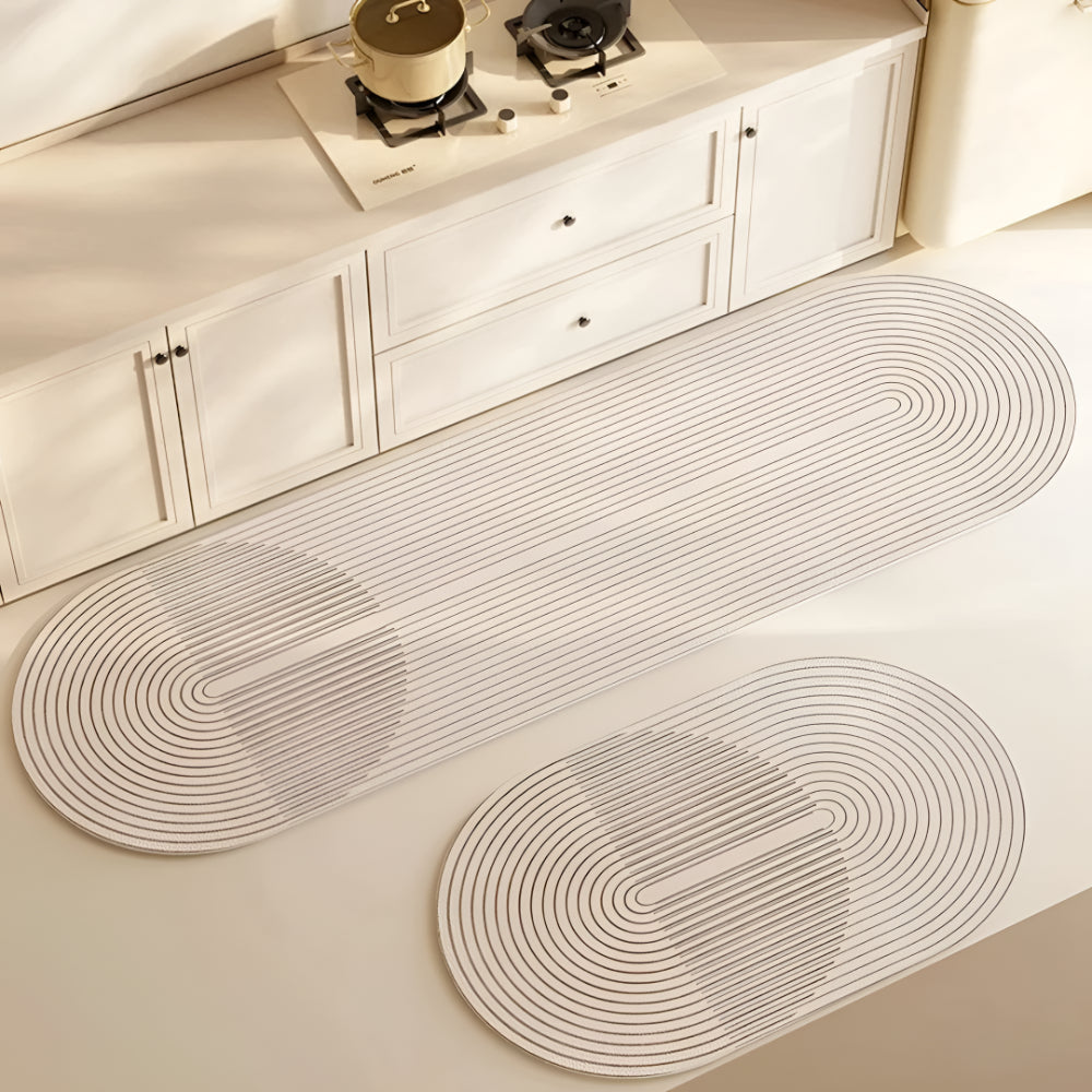 Kitchen Mat Absorbent Non Slip Striped Floor Runner