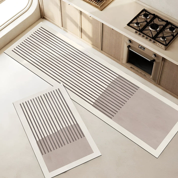 Kitchen Mat Absorbent Non Slip Striped Floor Runner