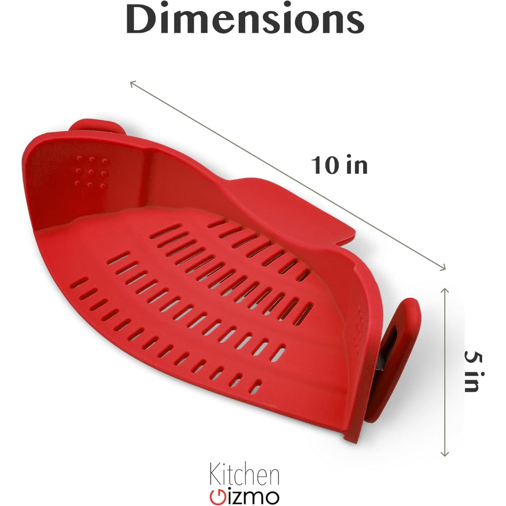 Kitchen Strainer Clip Style Pot Pasta Colander Silicone