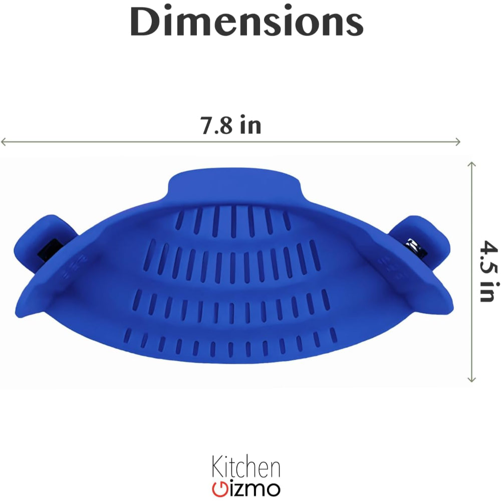 Kitchen Strainer Clip Style Pot Pasta Colander Silicone