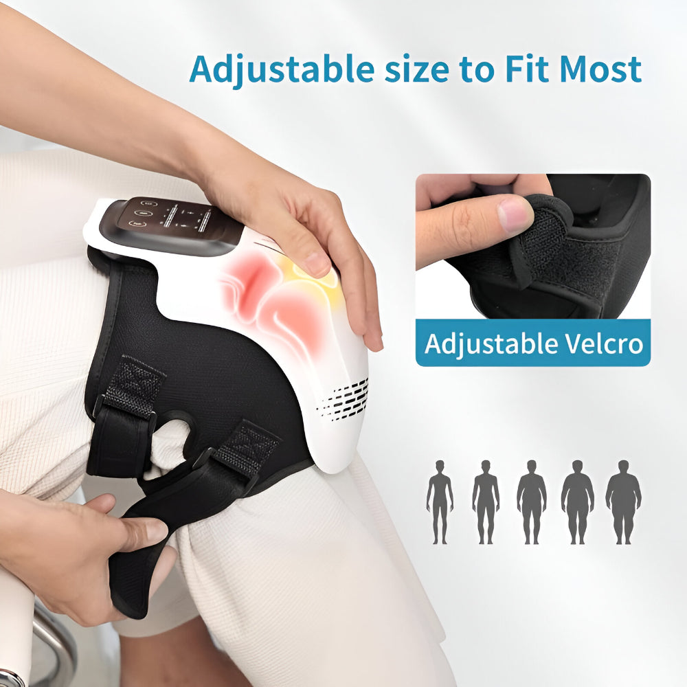Knee Massager Electric Heated Adjustable Support Compression Device