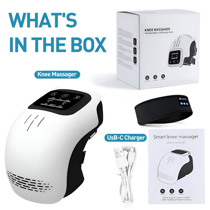 Knee Massager Electric Heated Adjustable Support Compression Device