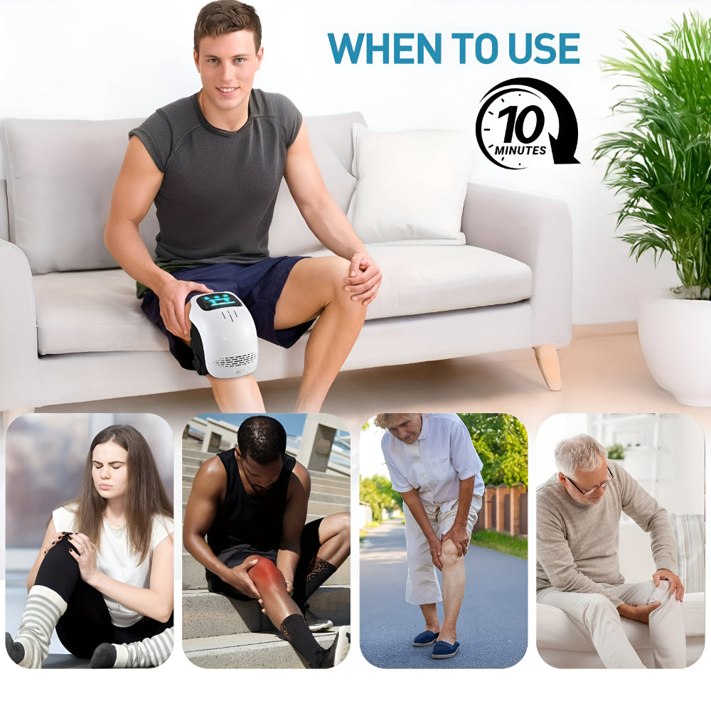 Knee Massager Electric Heated Adjustable Support Compression Device