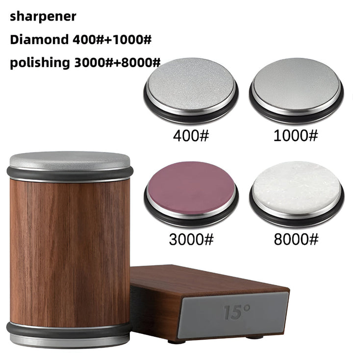 Knife Sharpener Rolling Wheel Dual Angle Steel Edge Tool