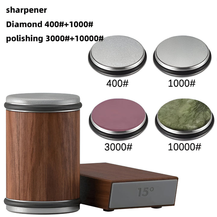 Knife Sharpener Rolling Wheel Dual Angle Steel Edge Tool