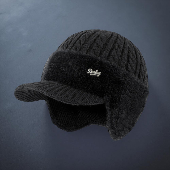 Trapper Winter Hat Ear Flap Knit Cap Visor