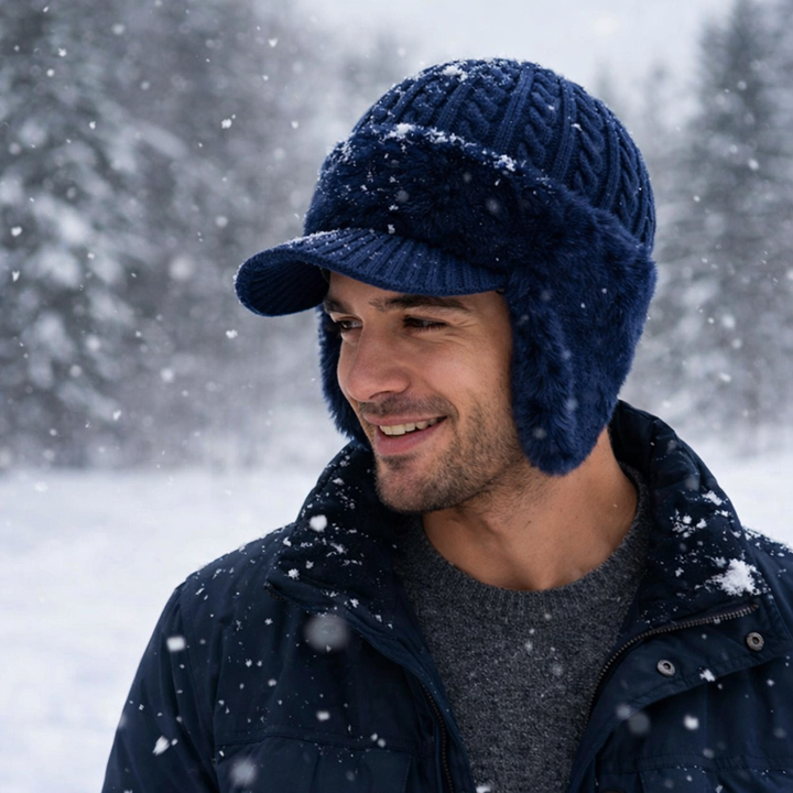Knit Trapper Hat Ear Flap Winter Cold Weather Cap