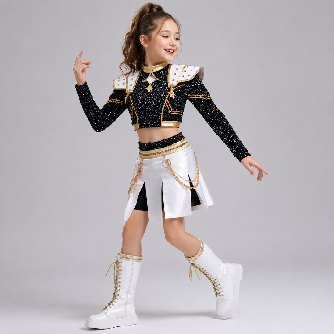 Kpop Halloween Costumes Stage Cosplay Outfit Set