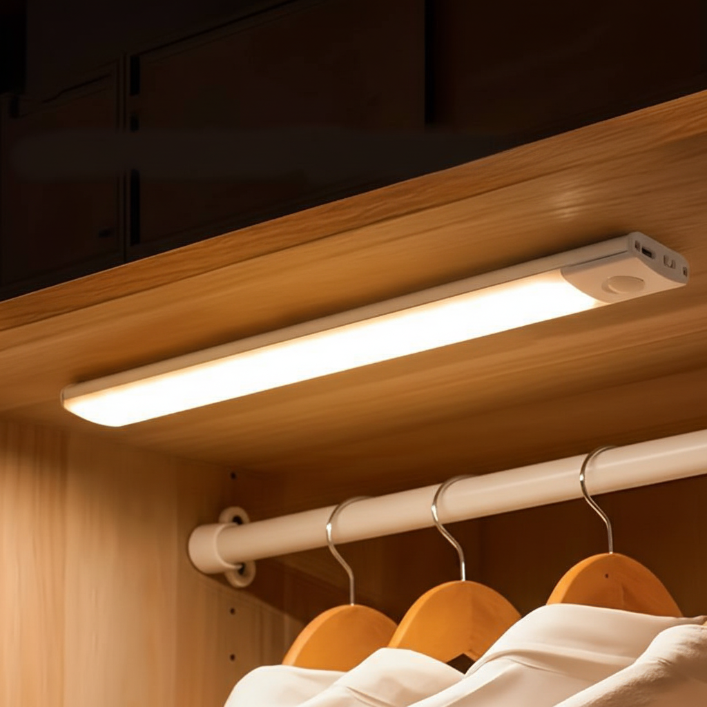 LED Motion Sensor Light Wireless Rechargeable Stick On Night Light