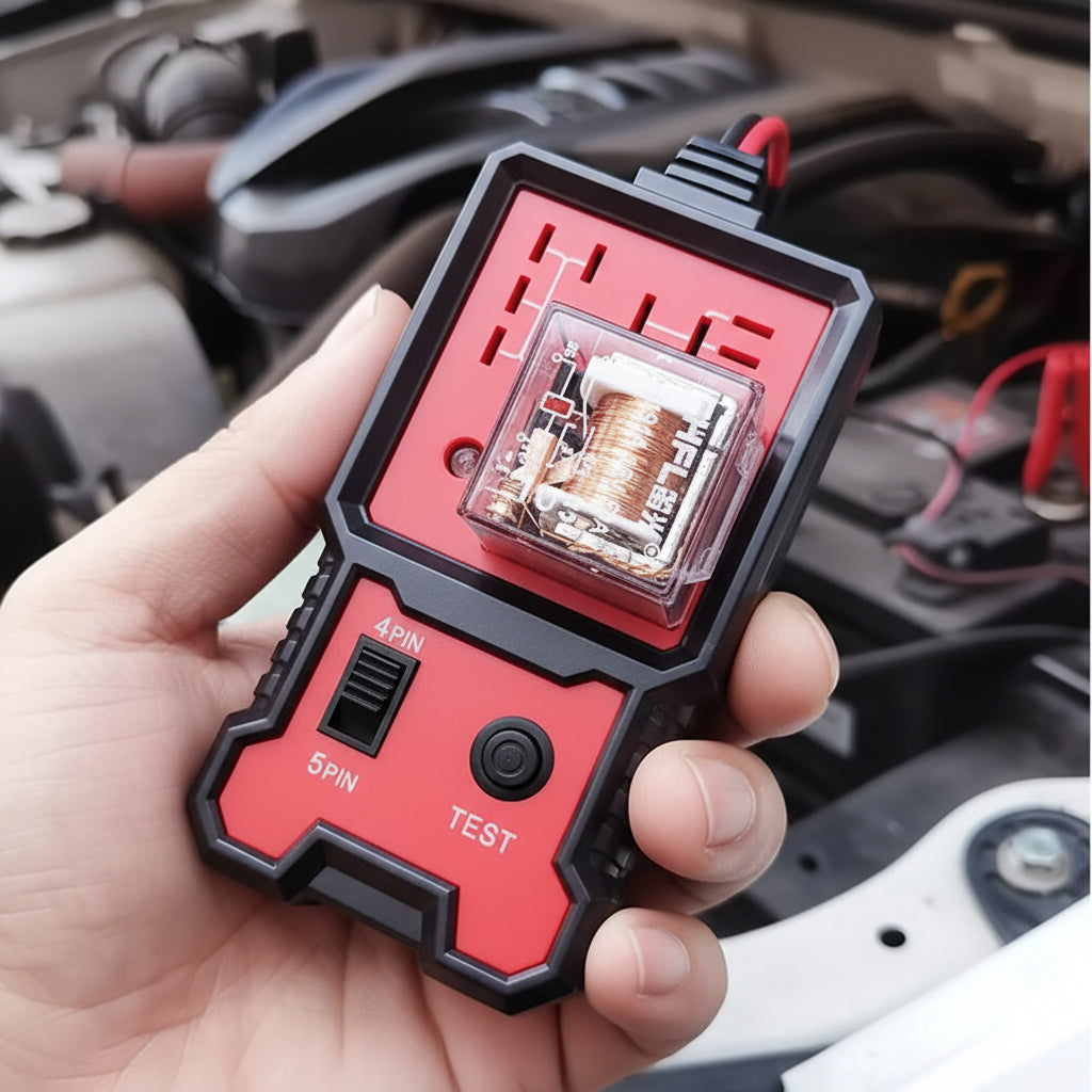 Car Battery Tester 12V LED Relay Voltage Testing Tool