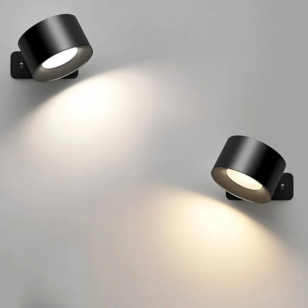Wall Light Cordless Rotating LED Night Lamp
