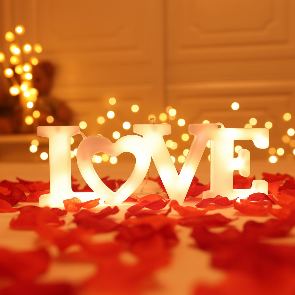 Wall Decor Heart LED Night Light Battery Powered Valentine Gift