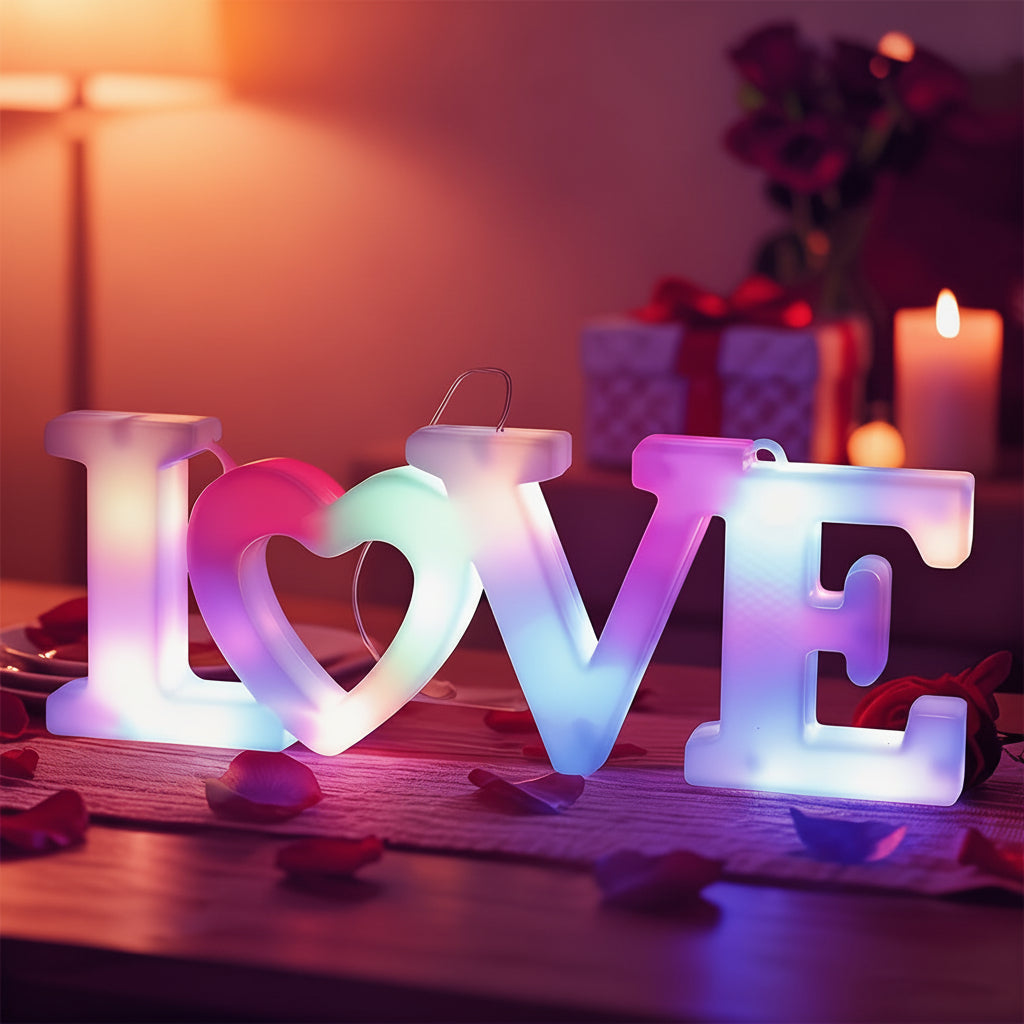 Wall Decor Heart LED Night Light Battery Powered Valentine Gift
