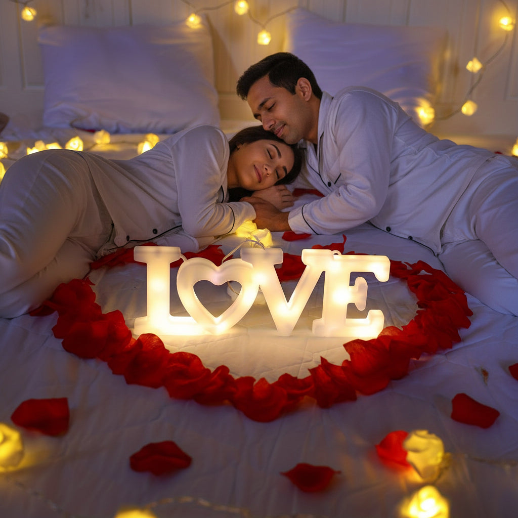 Wall Decor Heart LED Night Light Battery Powered Valentine Gift